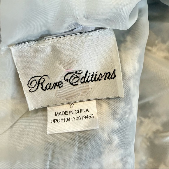 Rare Editions Big Girls Black and White Dress with Pearl Accents Size 12 - Picture 10 of 11